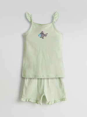 Lc Waikiki Yeni Sezon Baskılı Kız Bebek Atlet ve Şort 2'li