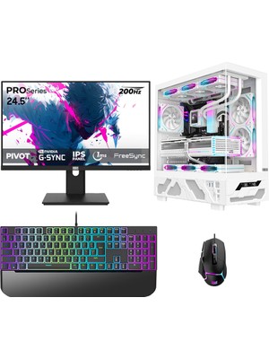 Dragos DRX7992 I5 14400F 16GB Ram 512GB M2 Nvme SSD 16GB RTX5060TI 24.5 Inç 200Hz 1ms Oyuncu Oem Paket