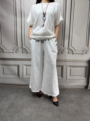 Bluz Keten Otantik Bluz