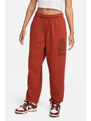 Nike Sportswear Women Oversized High-Waisted Yüksek Bel Kadın Eşofman Altı Kiremit