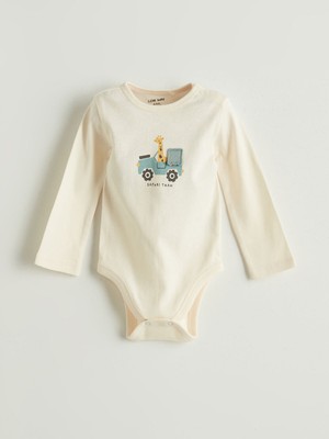 Lc Waikiki Yeni Sezon Bisiklet Yaka Erkek Bebek Çıtçıtlı Bodysuit