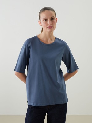 Lc Waikiki Yeni Sezon Bisiklet Yaka Kadın Tişört