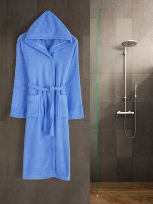 Eymir Home Collection Kapüşonlu Erkek/kadın Bornoz Yetişkin Unisex Pamuk