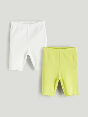 Lc Waikiki Yeni Sezon Beli Lastikli Basic Kız Bebek Tayt 2'li