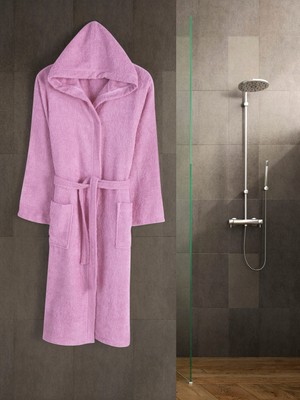 Eymir Home Collection Kapüşonlu Erkek/kadın Bornoz Yetişkin Unisex Pamuk