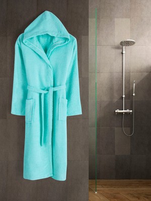 Eymir Home Collection Kapüşonlu Erkek/kadın Bornoz Yetişkin Unisex Pamuk