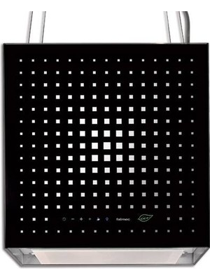 Falmec - ADA 43 cm Ada Tipi Davlumbaz – Beyaz  Siyah Cam, LED Aydınlatma - CERI42.EOP6ŞZZZN441F-