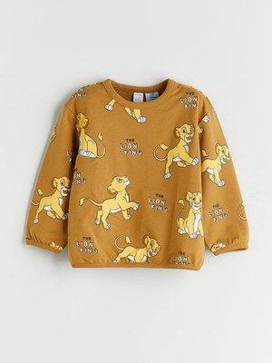 Lc Waikiki Yeni Sezon Bisiklet Yaka Aslan Kral Baskılı Erkek Çocuk Sweatshirt