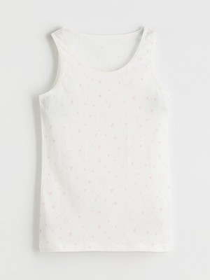 Lc Waikiki Yeni Sezon Baskılı Askılı Pamuklu Kız Çocuk Atlet