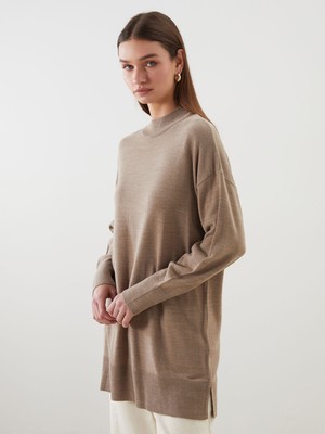 Lc Waikiki Yeni Sezon Dik Yaka Kadın Triko Tunik