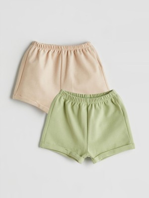 Lc Waikiki Yeni Sezon Beli Lastikli Erkek Bebek Şort 2'li