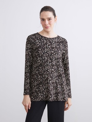 Lc Waikiki Yeni Sezon Bisiklet Yaka Desenli Bluz