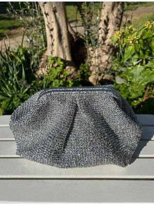 Zlato Kadın Gümüş El Örme Burslu Şık Çanta Günlük ve Özel Günler