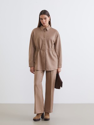 Lc Waikiki Yeni Sezon Standart Fit Kadın Süet Görünümlü Pantolon