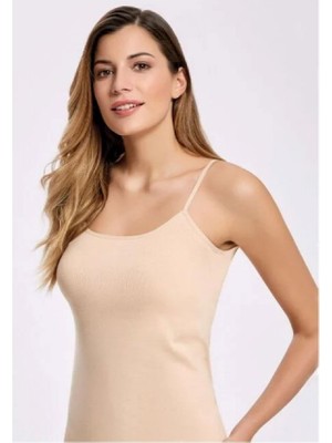 Kit Iç Giyim Tutku 135 6'lı Renkli Ip Askılı Ribana Kadın Atlet