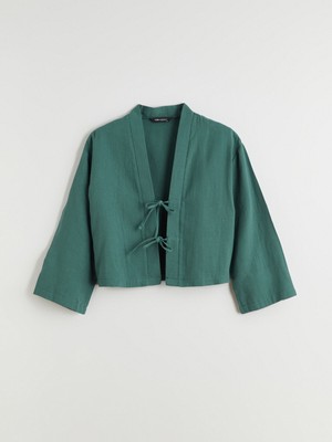 Lc Waikiki Yeni Sezon V Yaka Oversize Müslin Kadın Kimono