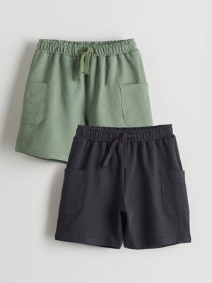 Lc Waikiki Yeni Sezon Beli Lastikli Erkek Çocuk Şort 2'li