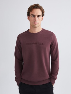 Lc Waikiki Yeni Sezon Bisiklet Yaka Baskılı Erkek Sweatshirt