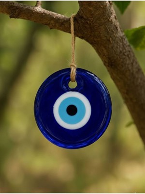 İğne İzi 5 cm Orta Boy Cam Nazar Boncuğu Seti (10'lu)