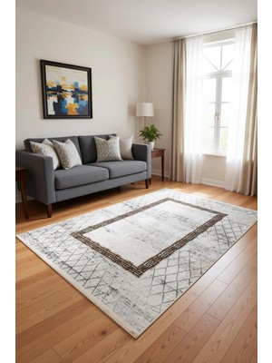 Blghome Dokuma Tabanlı Kolay Tamizlenir Dekoratif Halı BLG3818