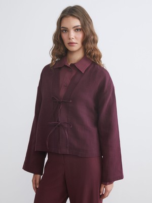 Lc Waikiki Yeni Sezon V Yaka Oversize Müslin Kadın Kimono