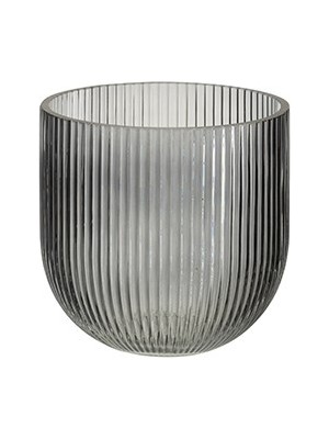 Laromita Decoration Conci Siyah Cam Vazo Mumluk / S