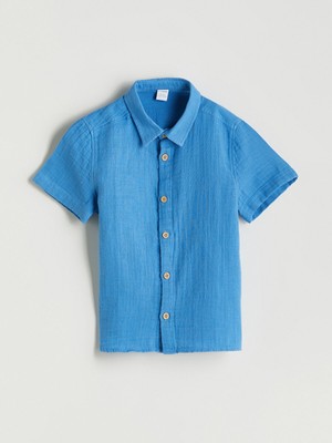 Lc Waikiki Yeni Sezon Basic Pamuklu Erkek Çocuk Gömlek