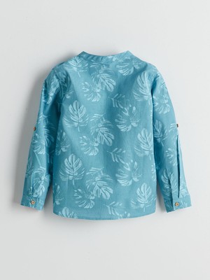 Lc Waikiki Yeni Sezon Hakim Yaka Baskılı Erkek Çocuk Gömlek