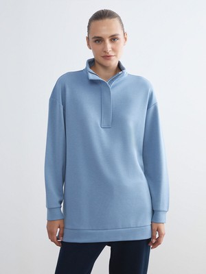 Lc Waikiki Yeni Sezon Dik Yaka Kadın Sweatshirt Tunik