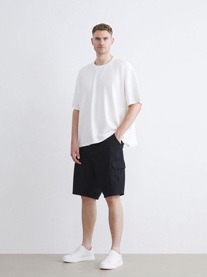 Lc Waikiki Yeni Sezon Büyük Beden Standart Kalıp Gabardin Erkek Şort