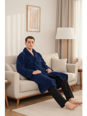 Miespiga Erkek Welsoft Şal Yaka Polar Sabahlık