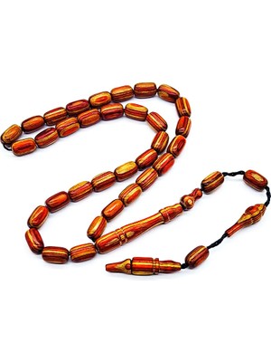 Tesbih Pasajı Renk Hareli Bilek Boy Kafur Ağacı Tesbih