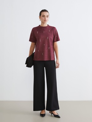 Lc Waikiki Yeni Sezon Beli Lastikli Geniş Paça Kadın Pantolon