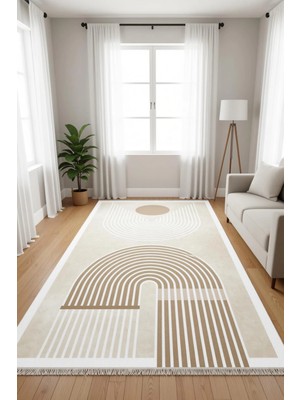 Blghome Bohem Tarz Geometrik Desen Dekoratif Halı