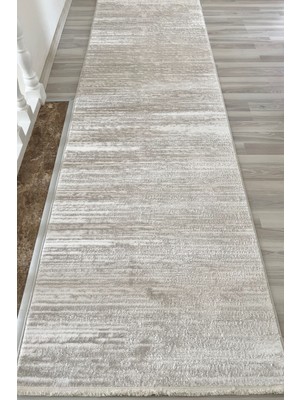 Konfor Bej Krem Modern 1452 Jasmine Dokuma Yolluk Halı80x200