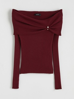 Lc Waikiki Yeni Sezon Kayık Yaka Kadın Triko Kazak