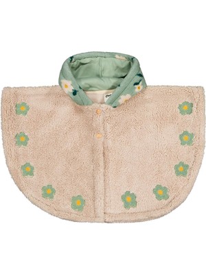 Civil Baby Çiçek Nakışlı 6-18 Ay Pelerin - Yeşil 12-18 Ay