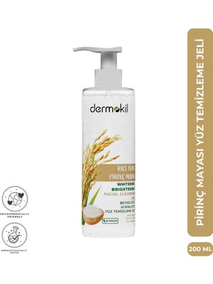 Dermokil Pirinç Mayası Yüz Temizleme Jeli 200 ml