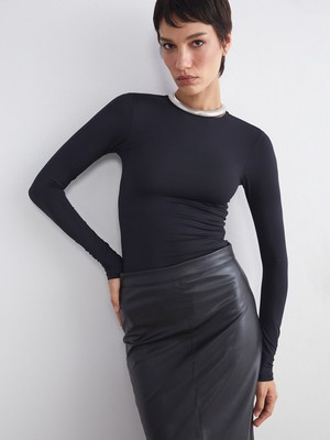 Lc Waikiki Yeni Sezon Bisiklet Yaka Kadın Body