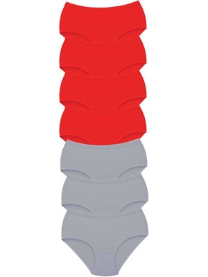 Marsilyan 7 Adet Tutku Kadın Yüksek Bel Bato Kalın Lastik Külot S6