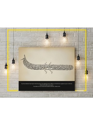 Letbil Reklam Kanvas Tablo - Enfal Sûresi (Enfal, 8/24)