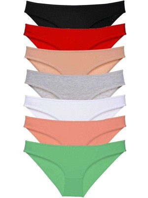 Marsilyan 7 Adet Süper Eko Set Likralı Kadın Slip Külot Set 1
