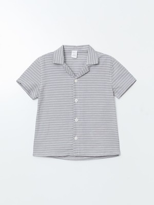 Lc Waikiki Yeni Sezon Kısa Kollu Çizgili Erkek Çocuk Gömlek