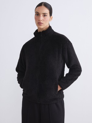 Lc Waikiki Yeni Sezon Dik Yaka Kadın Pelüş Hırka