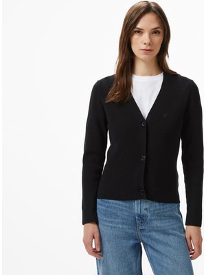 Nautica Kadın Siyah Regular Fit Hırka 57S144T.0TB