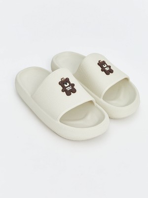 Lc Waikiki Yeni Sezon Ayıcık Baskılı Kadın Terlik