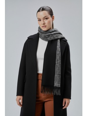 Derikem Kadın Yumuşak Dokulu Ekose Model Kışlık Çift Taraflı Şal Atkı