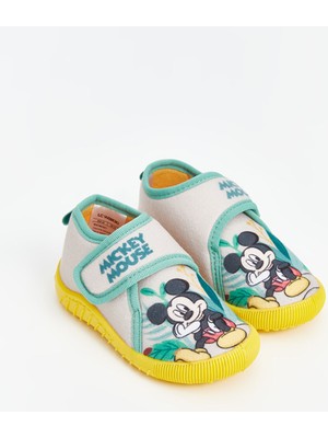 Lc Waikiki Yeni Sezon Mickey Mouse Baskılı Cırt Cırtlı Erkek Bebek Panduf