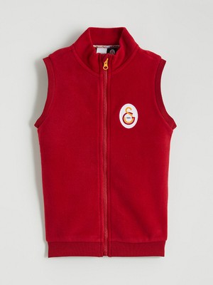 Lc Waikiki Yeni Sezon Dik Yaka Galatasaray Baskılı Polar Erkek Çocuk Yelek