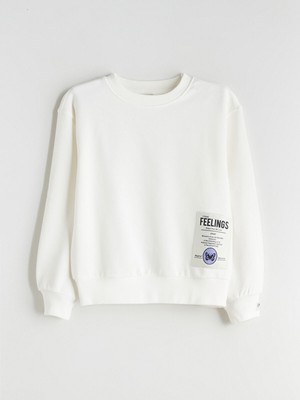 Lc Waikiki Yeni Sezon Bisiklet Yaka Kız Çocuk Sweatshirt